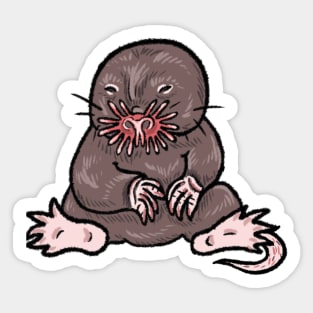 Star nosed Mole Sticker